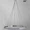28" Silver Metallic Ceiling Draping Hoop Ring Hardware Kit for Party Decorations